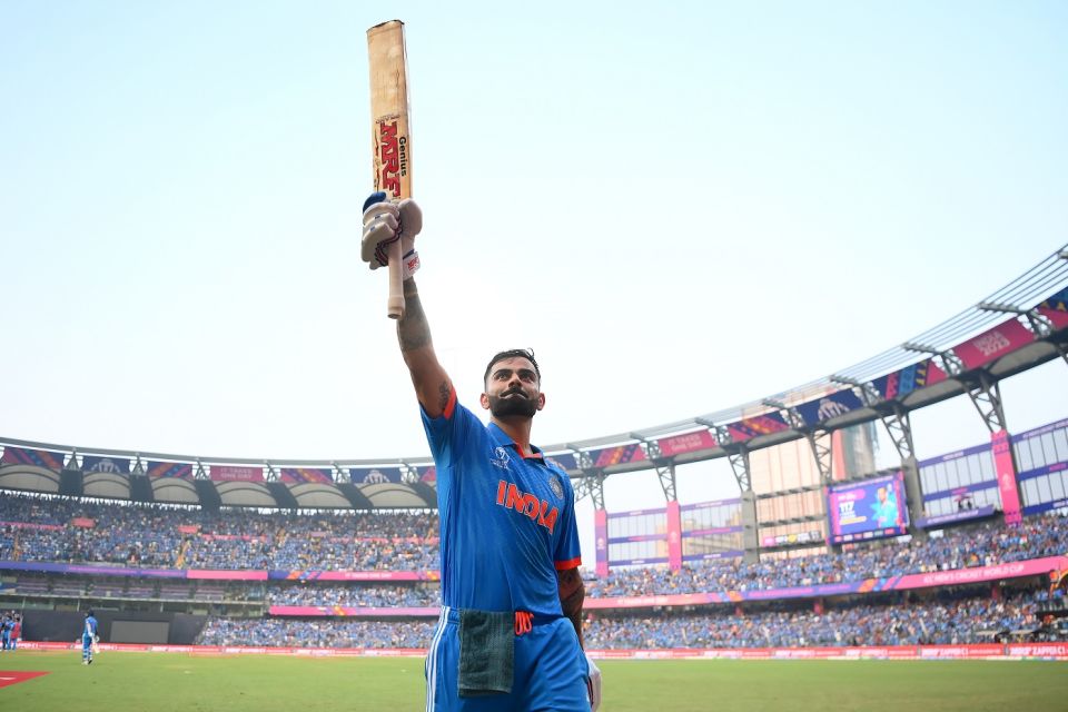 Virat Kohli's 50th ODI hundred was his highest score in a knockout game of an ICC tournament