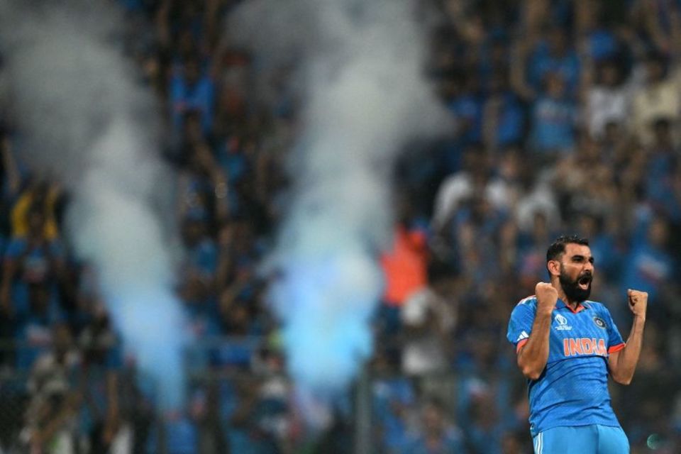 Seventh heaven: Shami's performance was the fifth where a bowler took seven wickets in a World Cup innings