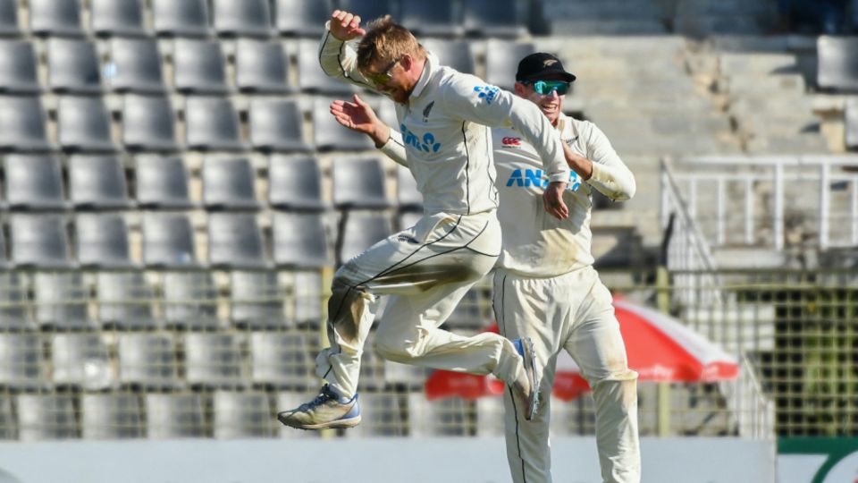Glenn Phillips was New Zealand's unlikely bowling star on the first day