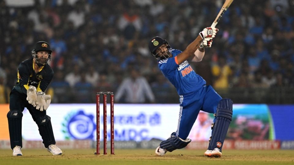 Jitesh Sharma gave a good account of himself in his first game of the series in Raipur
