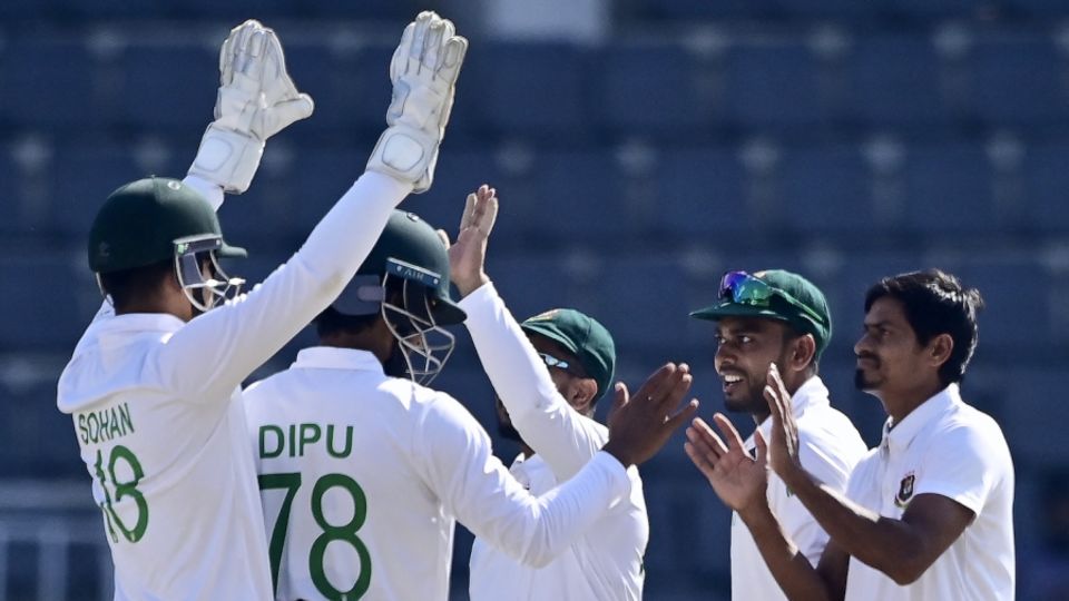 Taijul Islam took a 10-wicket haul in Bangladesh's Sylhet win