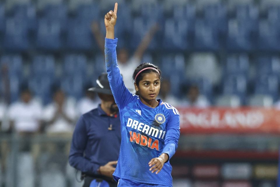 Shreyanka Patil was adjudged Player of the Match for her three wickets