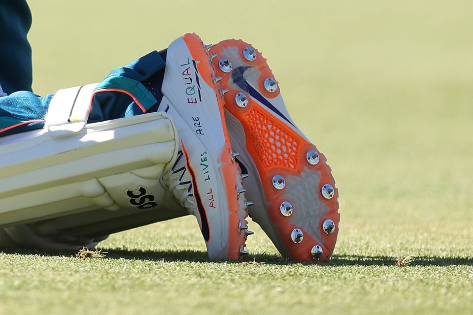 Ahead of the series Usman Khawaja had 'all lives are equal' written on his shoes, the first of his many attempts to direct attention to the humanitarian disaster in Gaza
