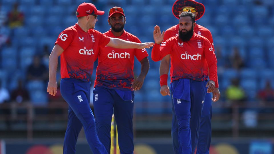 Adil Rashid had superb figures of 2 for 11, but West Indies' spinners had the final say