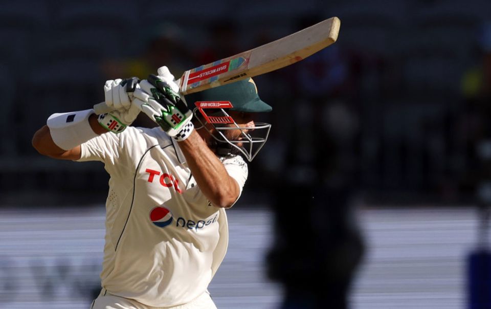 Shan Masood backed up his pre-match talk with a positive innings of 30
