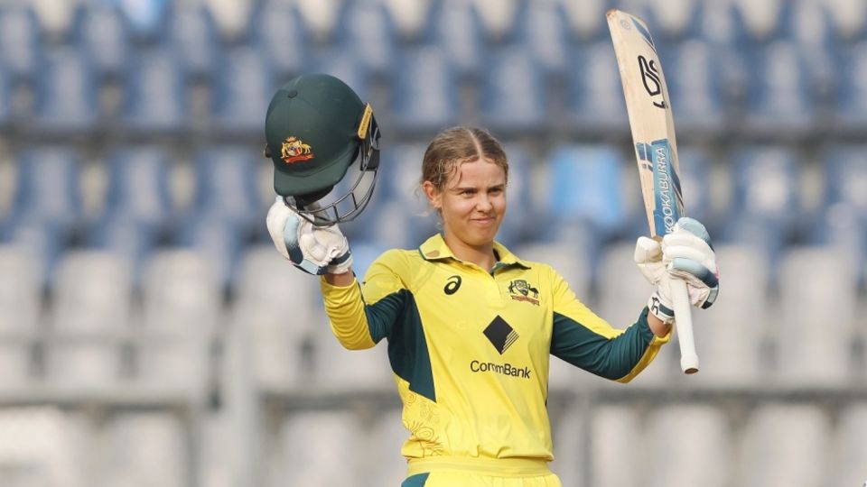Phoebe Litchfield notched up her second ODI hundred