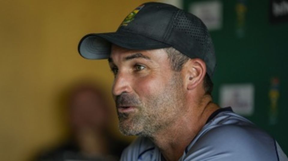 Dean Elgar speaks to the media ahead of his last Test