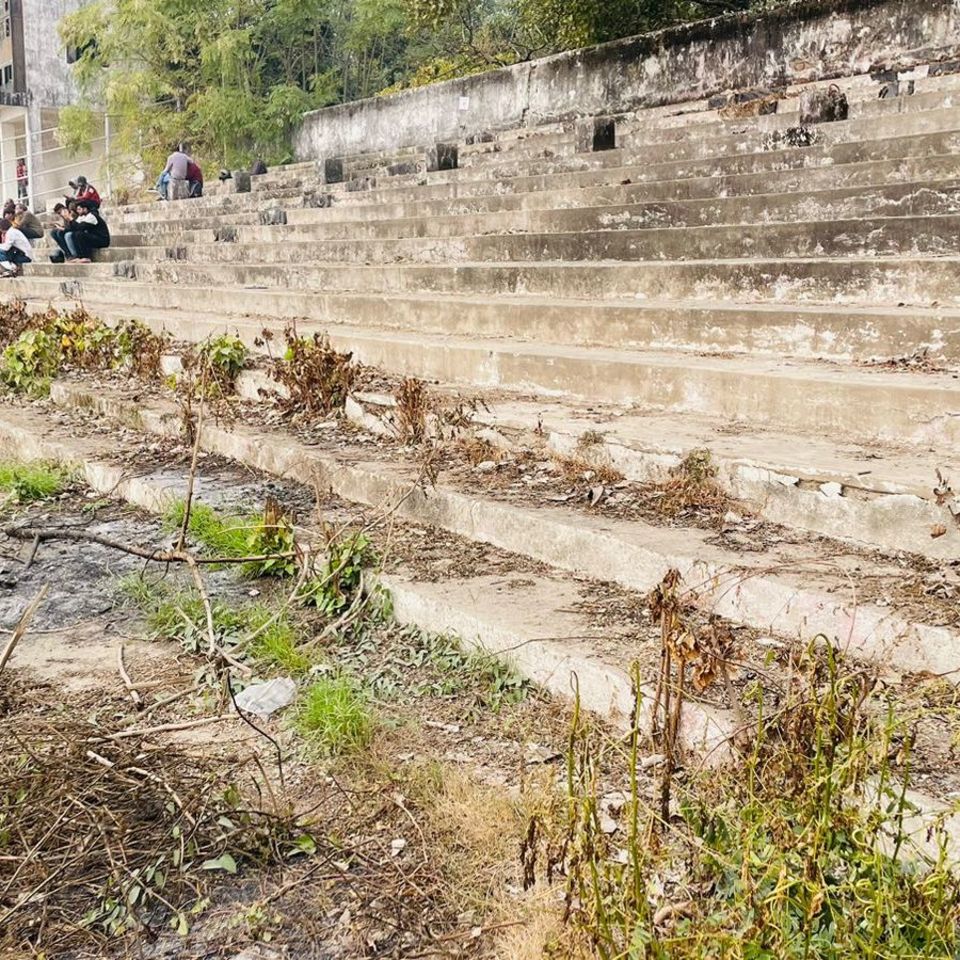 This is the condition of the stands at a stadium that once hosted World Cup matches