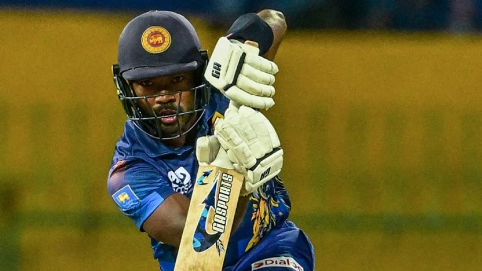 Janith Liyanage scored a career-best 95 but fell looking to score a six