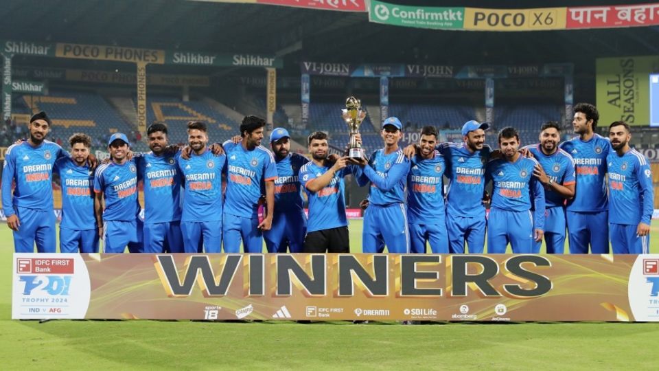 India won the series 3-0 after a historic contest against Afghanistan
