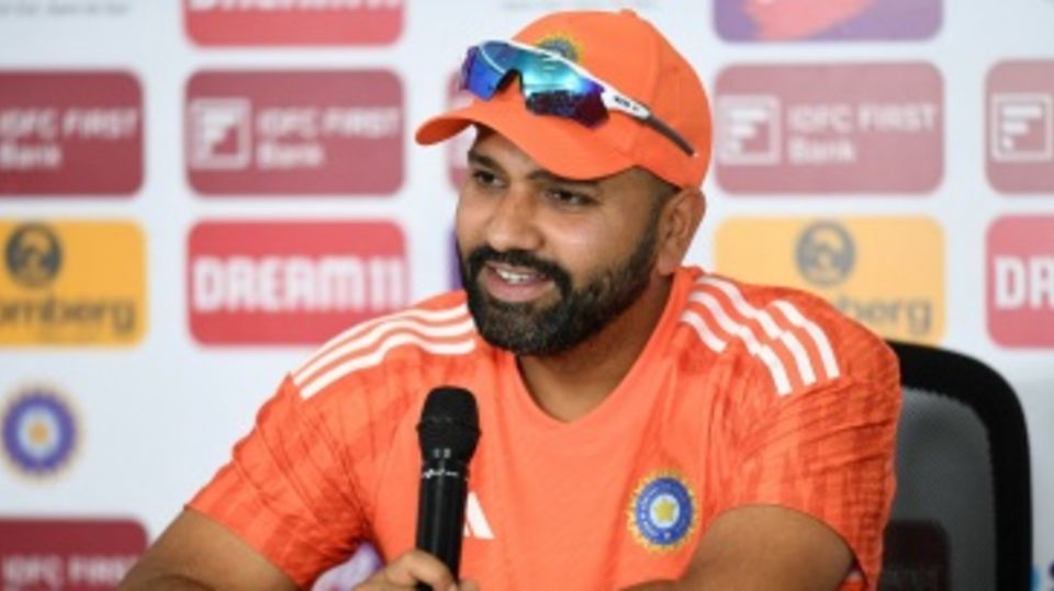 Rohit Sharma address the media ahead of the opening Test