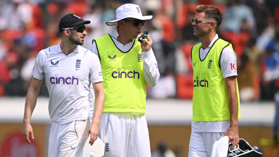 Anderson runs the drinks in Hyderabad