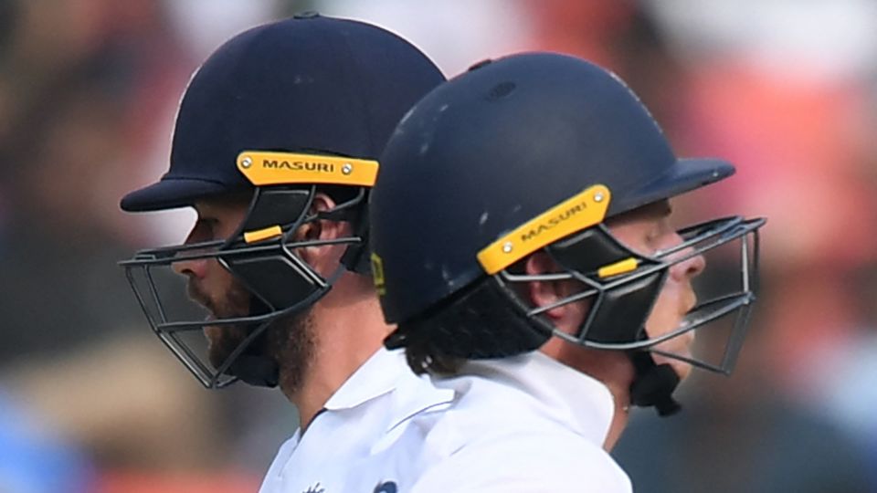 Foakes was involved in a 112-run stand with Ollie Pope in Hyderabad