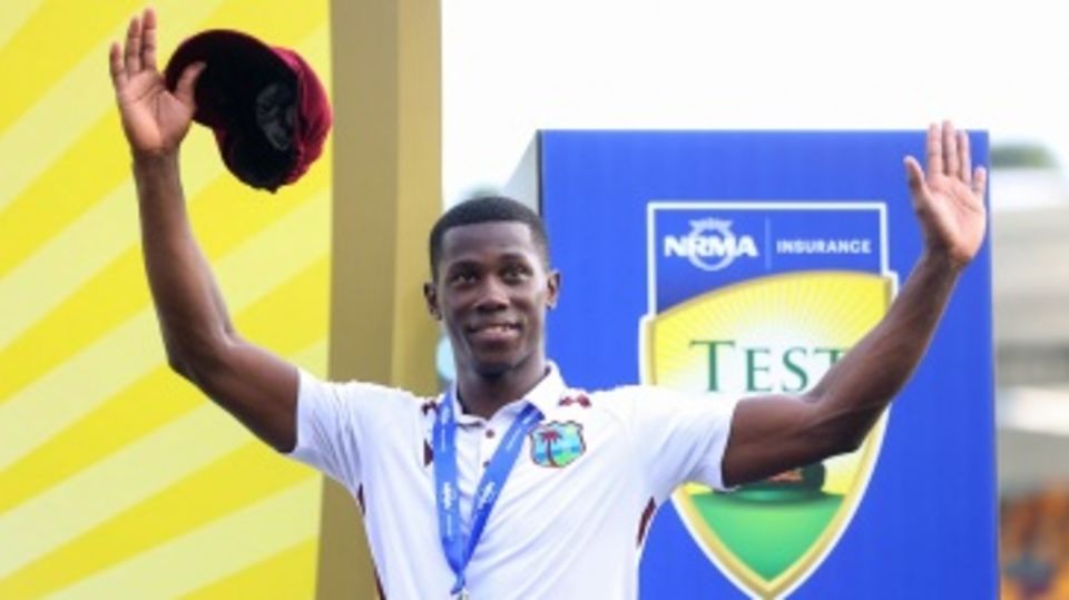 Shamar Joseph was named the Player of the Match for his 7 for 68