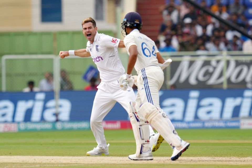 James Anderson brought England roaring back in the morning with the wickets of India's openers