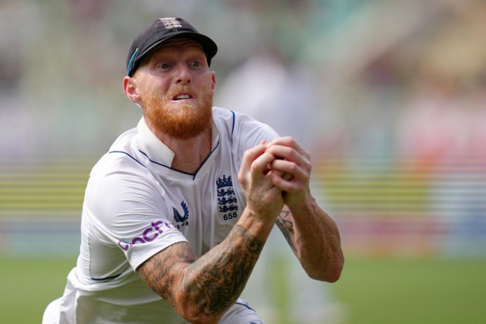 Ben Stokes took a stunning catch to send back Shreyas Iyer