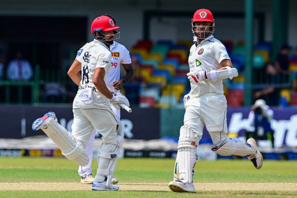 Ibrahim Zadran (left) and his uncle Noor Ali Zadran (right) are possibly the second uncle-nephew pair to play to in the same Test