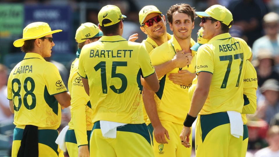 Lance Morris suffered a side strain after taking his first two ODI wickets