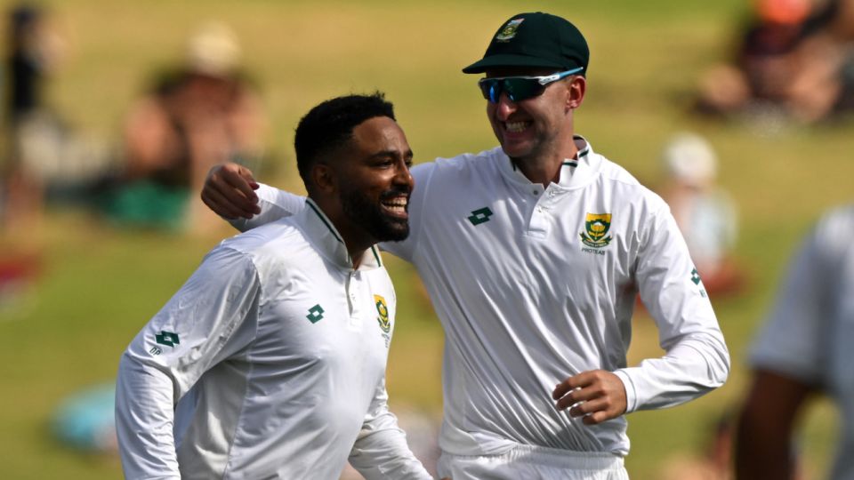 Dane Piedt recorded his career-best figures in Test cricket