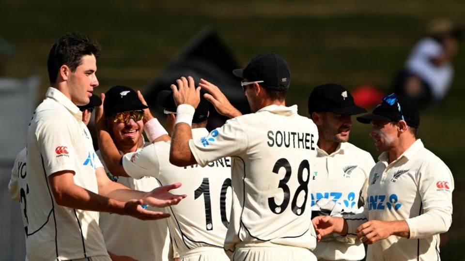 Will O'Rourke claimed the best match figures on Test debut by a New Zealand bowler