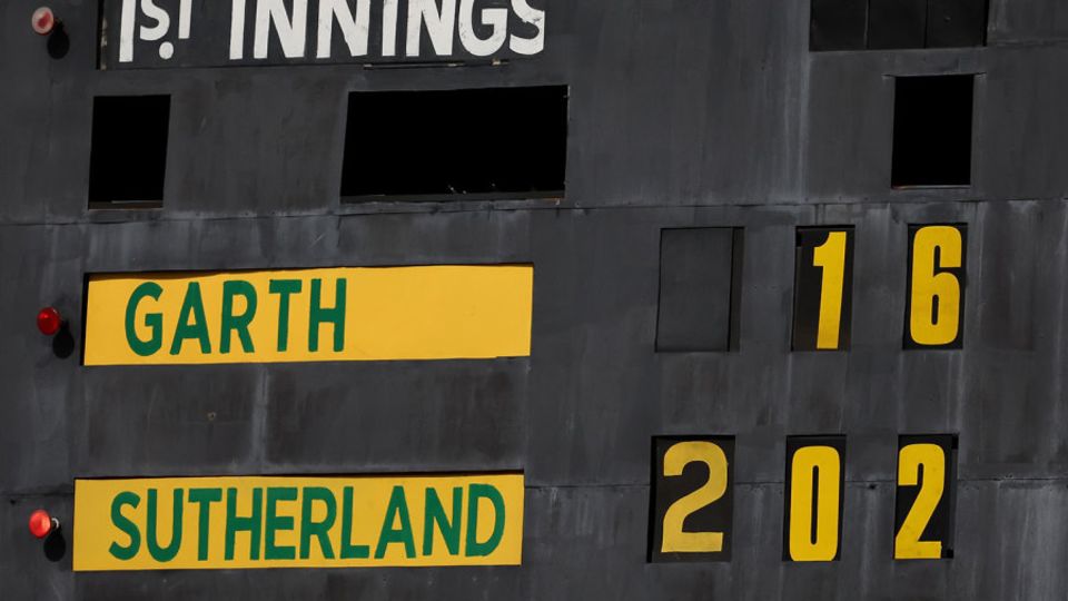 The WACA scoreboard shows the famous moment - Annabel Sutherland's double century