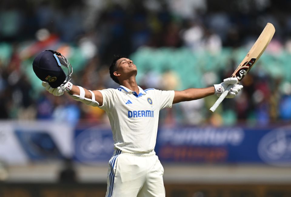 Yashasvi Jaiswal's 12 sixes during his double-century was a record-equalling effort