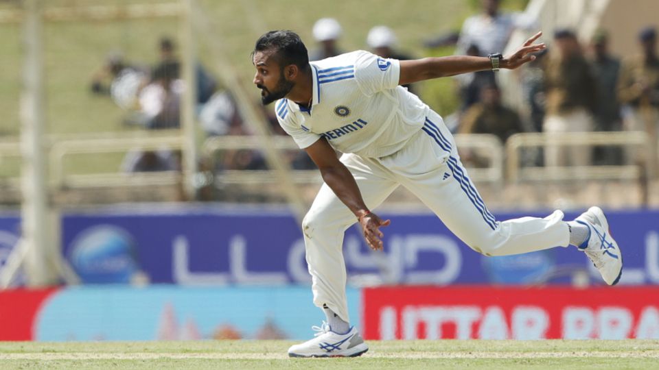 Akash Deep got cracking on his first day of Test cricket