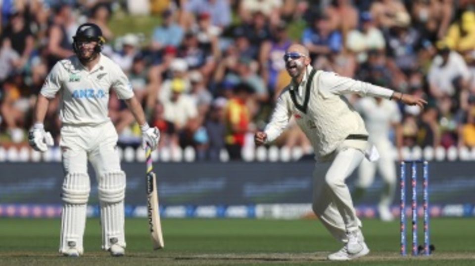 Nathan Lyon derailed New Zealand's recovery with a double-wicket over