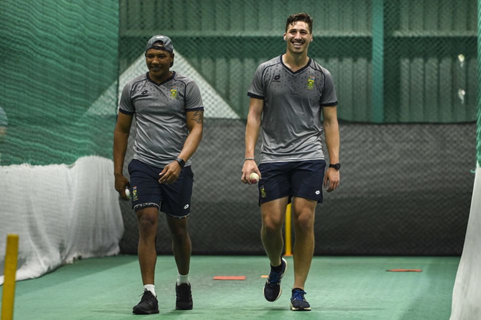Baartman and Nandre Burger (right) were part of the limited-overs squad for the series against India last December, but Baartman didn't get a game, while Burger made his debut