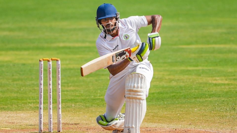 Akshay Wadkar scored his second century in a Ranji final