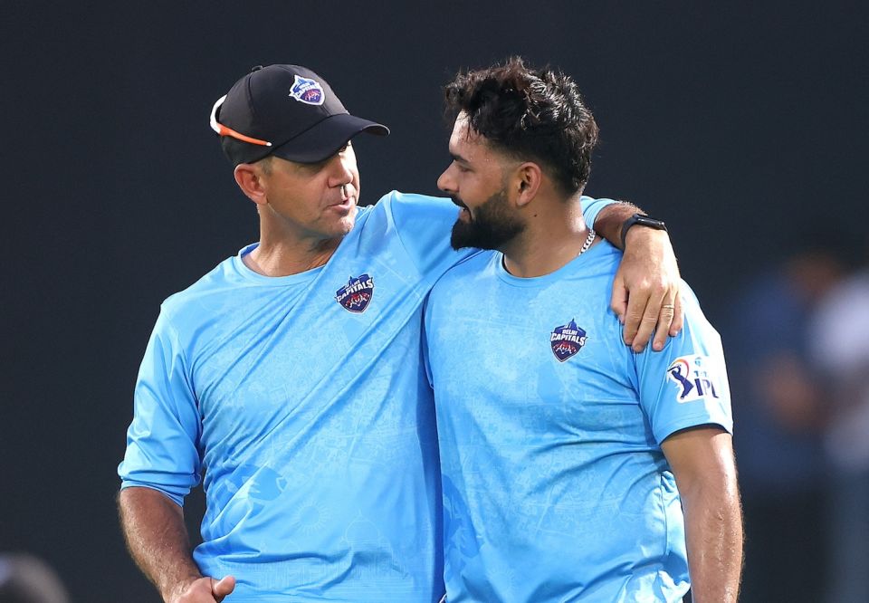 Ponting with Rishabh Pant. "There's no coincidence to me, the teams that have had the most success in the IPL have had the best captain"