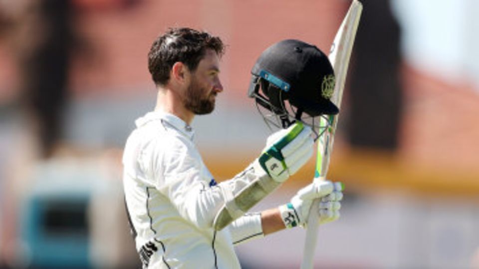 Sam Whiteman acknowledges his century