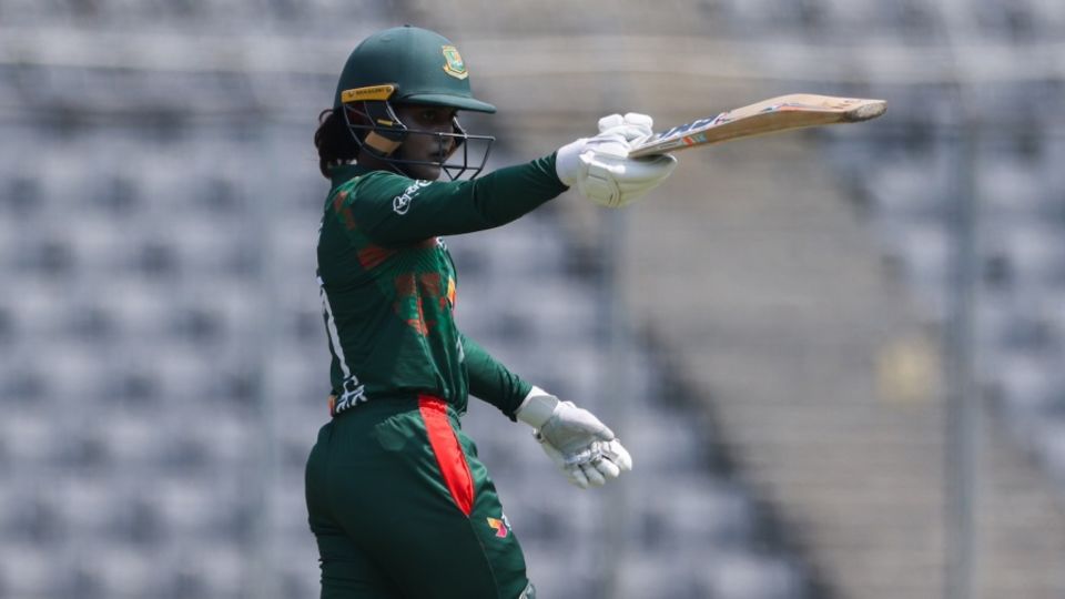 Nigar Sultana scored exactly half her team's 126