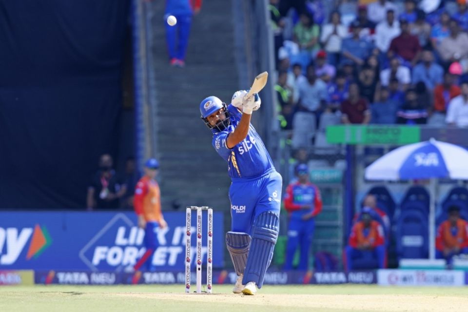 Mumbai Indians made 234 in their fourth match of 2024, in which the highest individual score was Rohit Sharma's 49