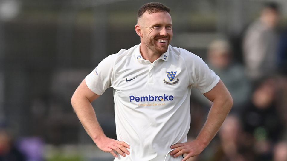 Danny Lamb scored his second Championship hundred and first for Sussex