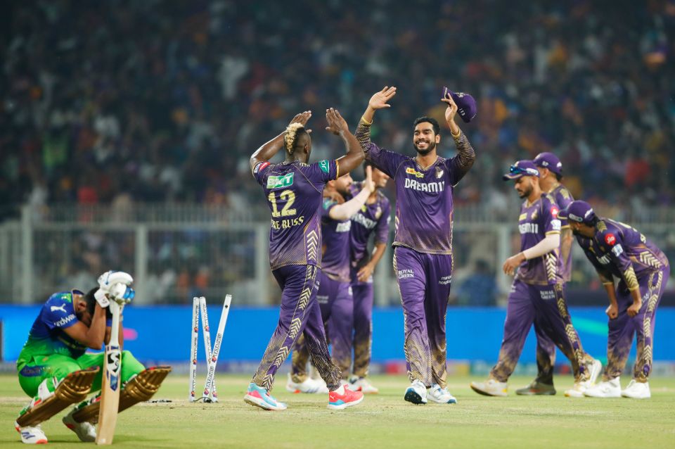 Mohammed Siraj is distraught even as KKR celebrate their dramatic one-run win