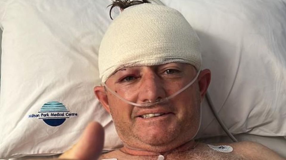 Guy Whittall after his surgery