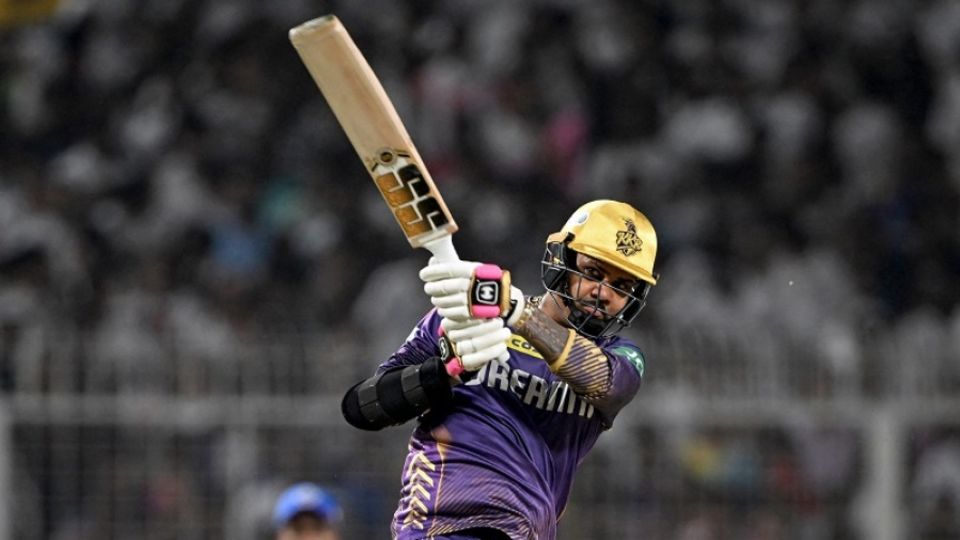 Big basher: does Narine swing more freely because he isn't burdened by a sense of the value of his wicket?