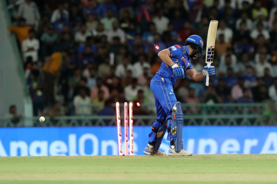 Against Mumbai Indians earlier this year, Mohsin bowled nine balls to Suryakumar Yadav, Ishan Kishan and Tilak Varma for three runs, and cleaned Nehal Wadhera up with the tenth, a 140kph yorker