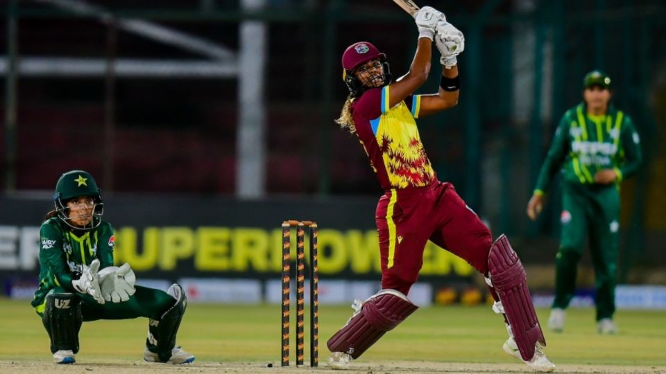 Hayley Matthews' 68 off 49 set for the highest innings total of the series