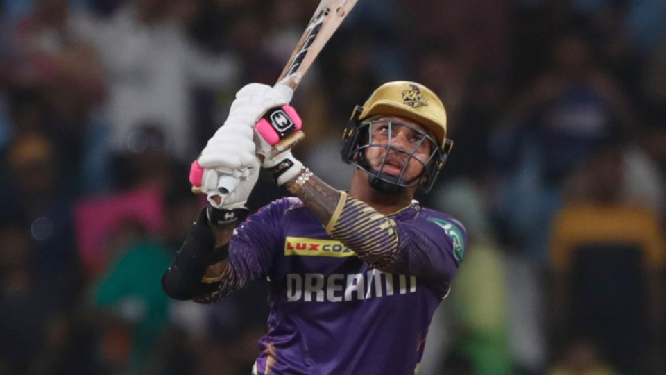 Sunil Narine has gone past the 400-run mark for the season