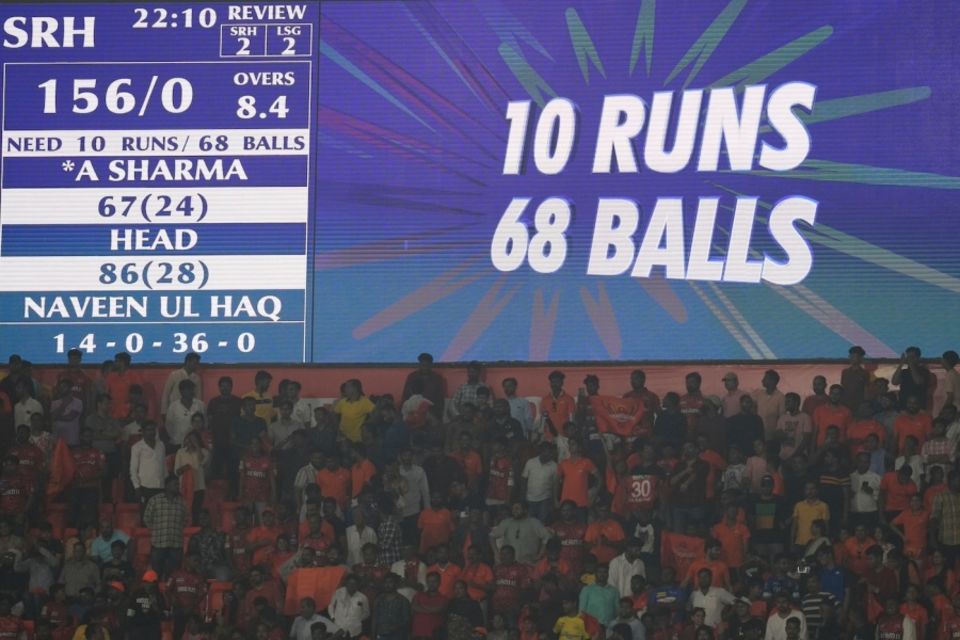 The average team total in the 2024 IPL was 191, the highest in the 16-year history of the tournament