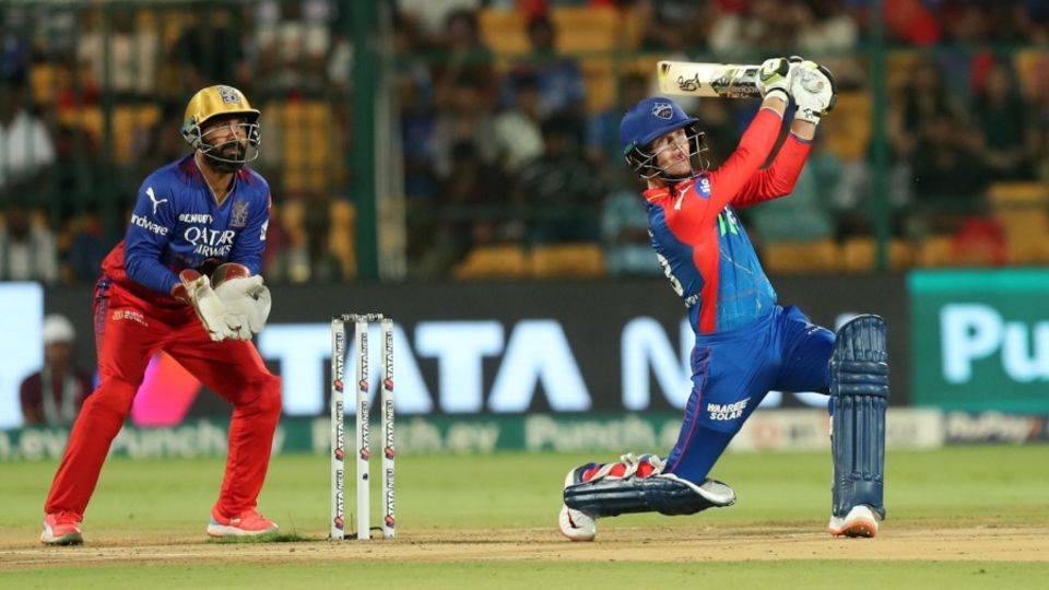 Jake Fraser-McGurk hit the first ball he faced for a six