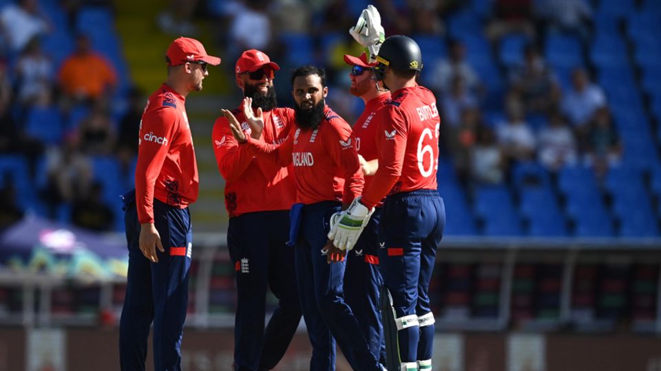 Since 2019, Adil Rashid has 30 wickets at an economy rate of 6.09 in T20Is in West Indies