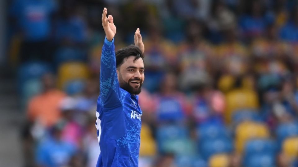 [File photo] Rashid Khan picked up four wickets, including three in one over