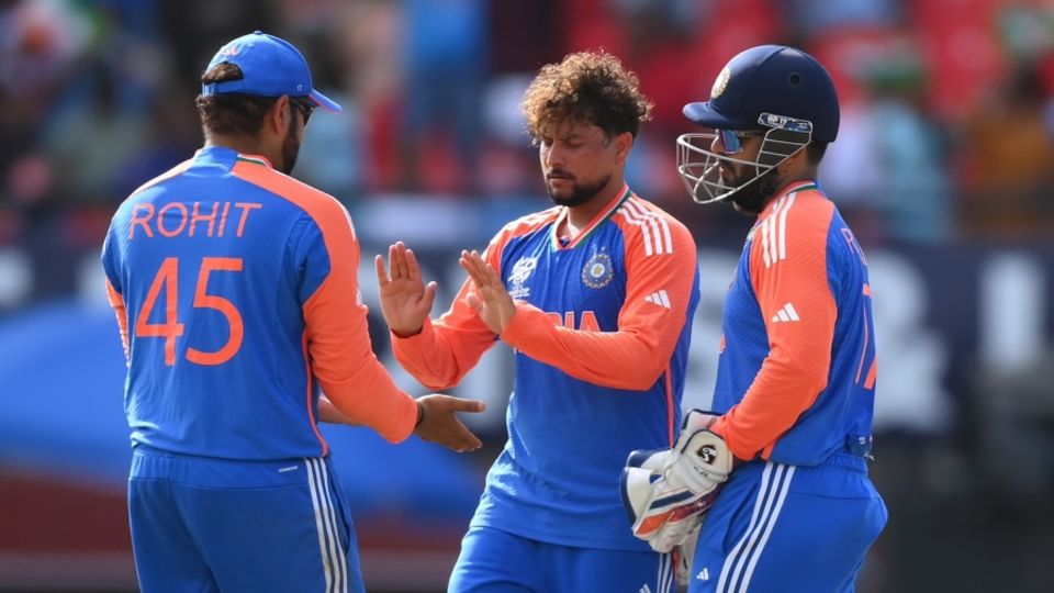 Kuldeep Yadav picked three wickets as India outplayed England