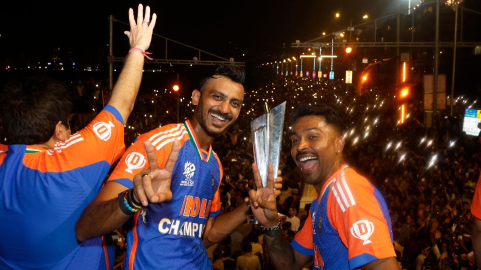 Axar Patel and Hardik Pandya keep the party going