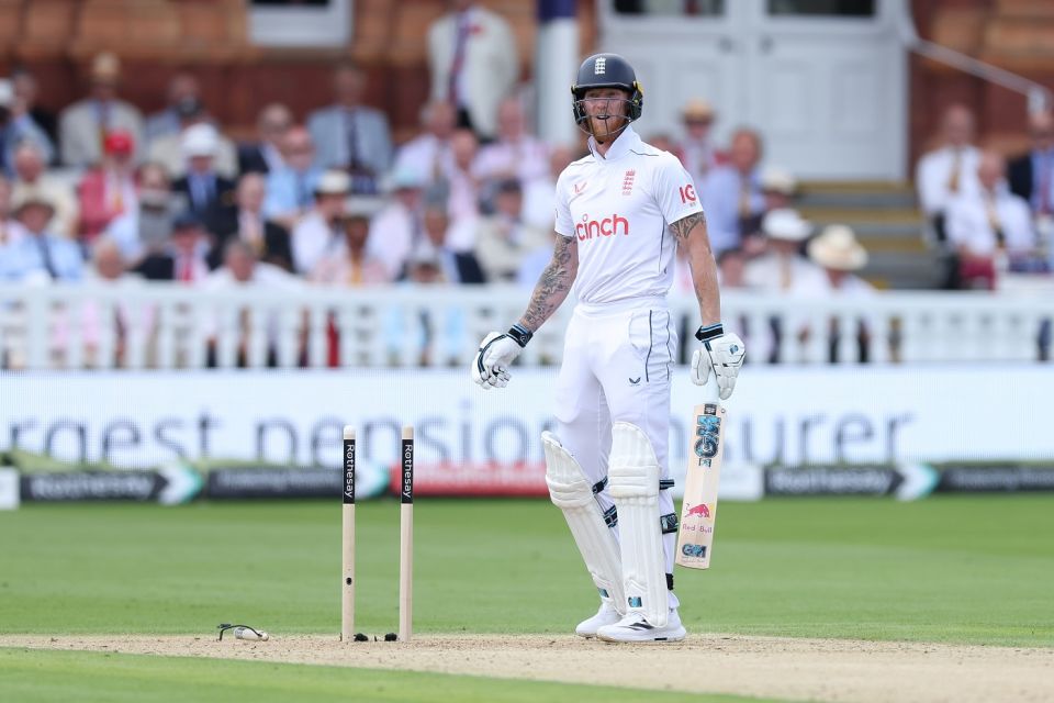 Motie left England captain Ben Stokes dumbfounded with a delivery that exploded out of the footmarks and blew away his middle stump