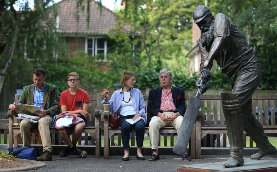 WG Grace, immortalised in sculpture at Lord's, played his last Test at the ground when he was almost 48 years of age