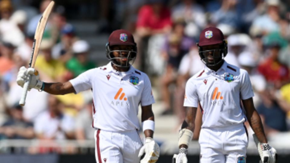 Kavem Hodge and Alick Athanaze batted through the afternoon session